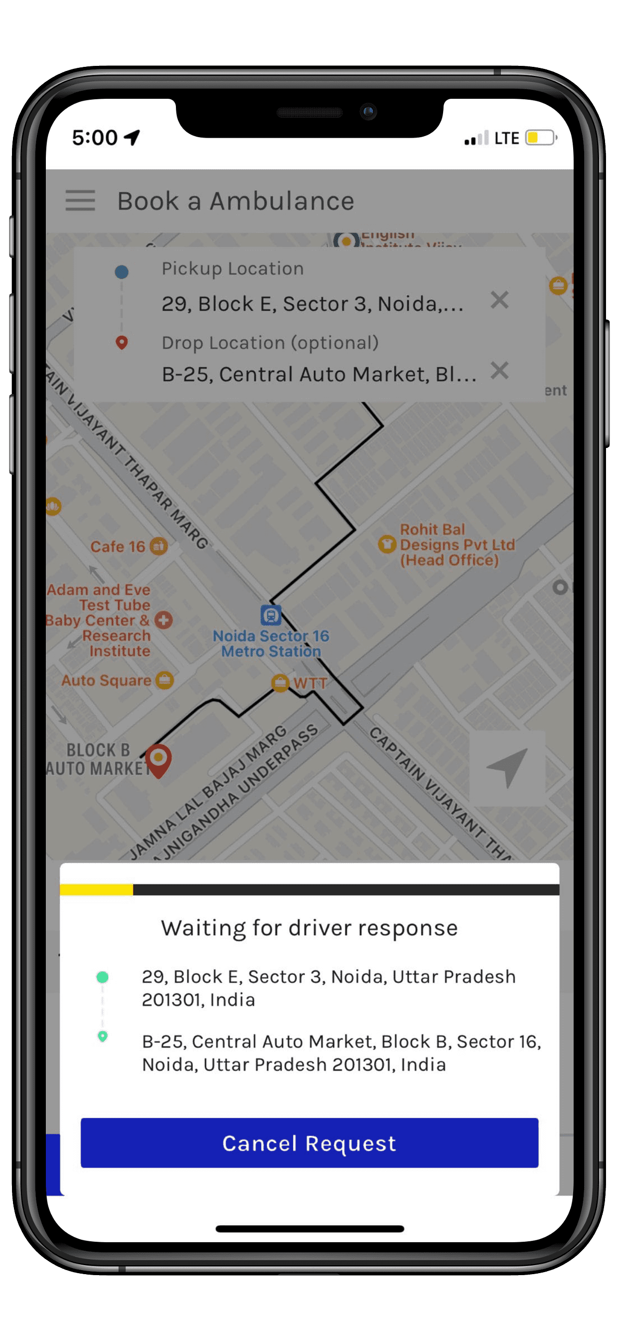 On Demand Ambulance App